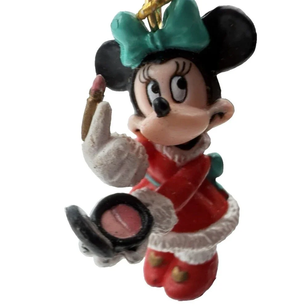Vintage Disney Mickey Minnie Goofy Christmas Ornaments Lot 3 Resin Holiday Decor